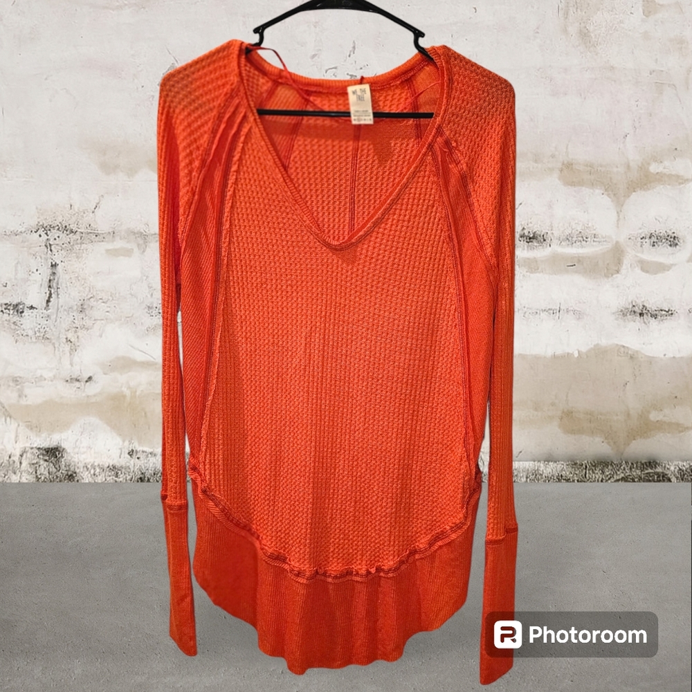 NWT Free People 'New Flame' long sleeve thermal top sz XS *CROSS POSTED*